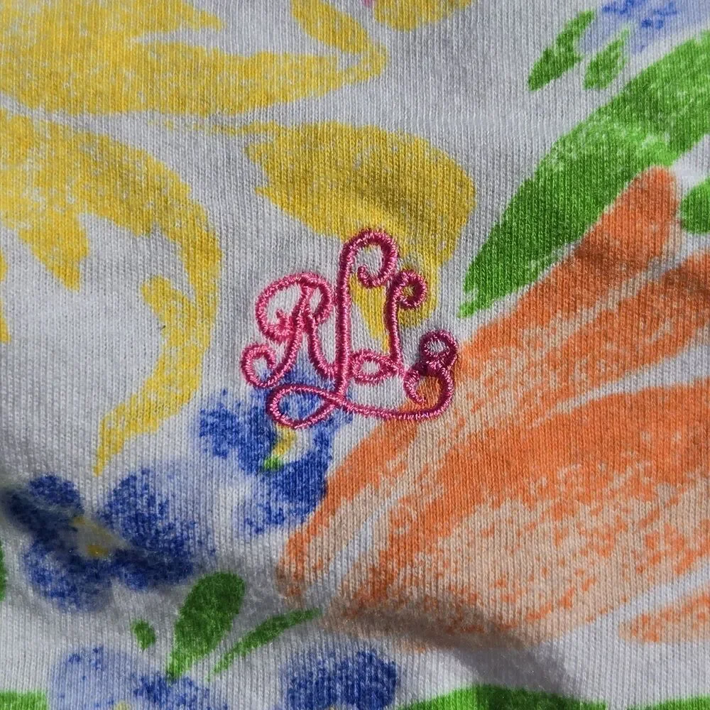 LOT of 2 Lauren Ralph Lauren Womens Nightgown Sleep Shirt Floral Large Cotton - Picture 2 of 14